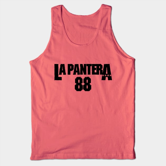 La Pantera - Black Text Tank Top by Snark Buehrle